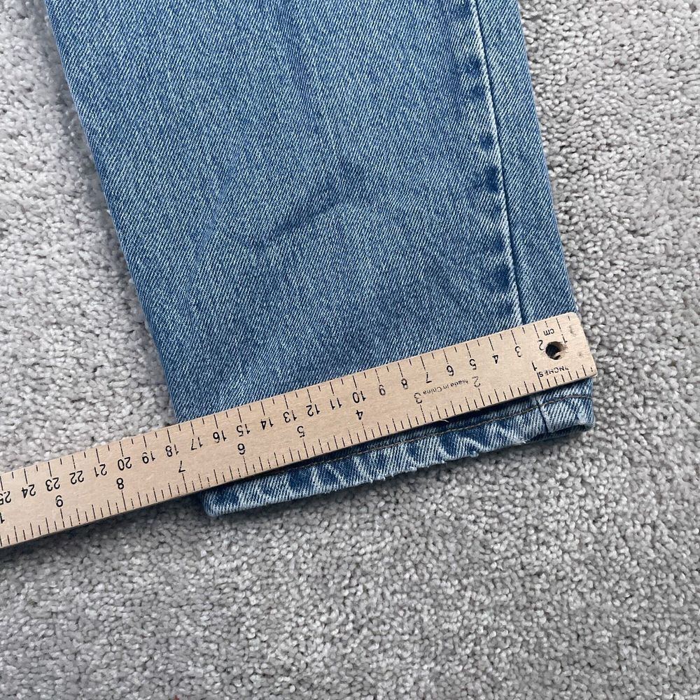 VINTAGE Levis Jeans Womens 14 Long Blue 550 Relaxed Tapered Leg American Denim - Picture 8 of 12